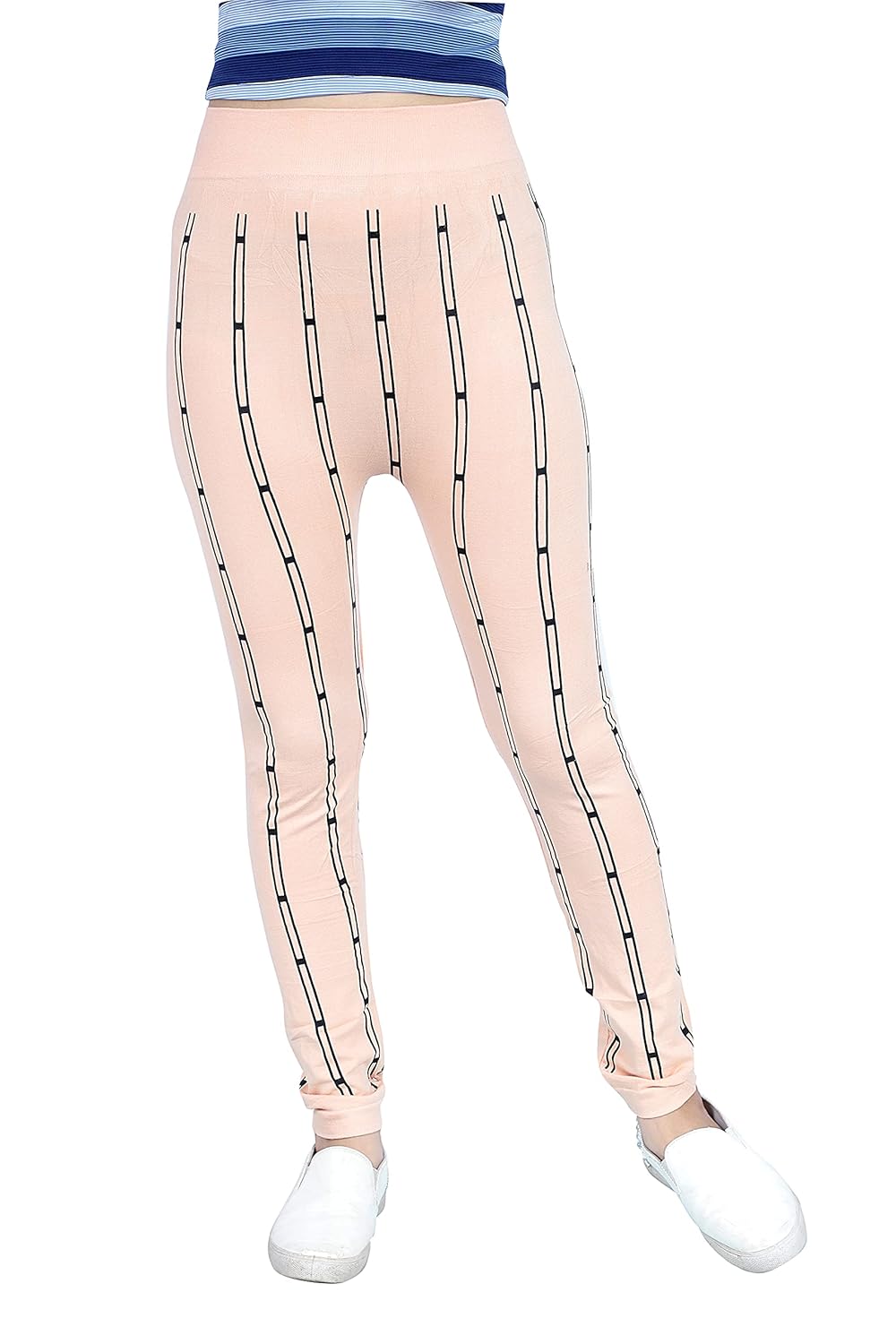 Buy STRIKE Women Beige Legging Relaxed Women's Printed Legging Jeggings