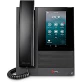Poly CCX 400 Desktop Business Media Phone (Polycom) - with Handset - Open SIP - Power Over Ethernet (POE) - 5-Inch Color Touchscreen - Works with Zoom, Teams, &amp; More