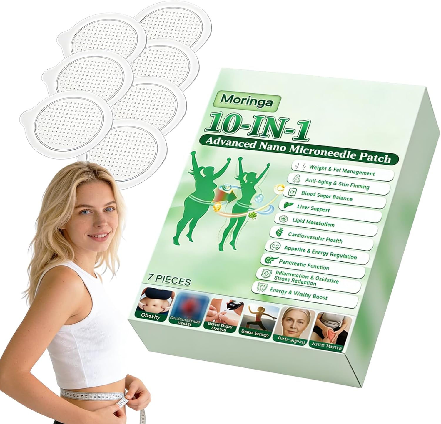 10 in 1 Natural Berberine Patches, Gentle and Soothing for All Skin Types, Body Care Patch Suitable for Men and Women