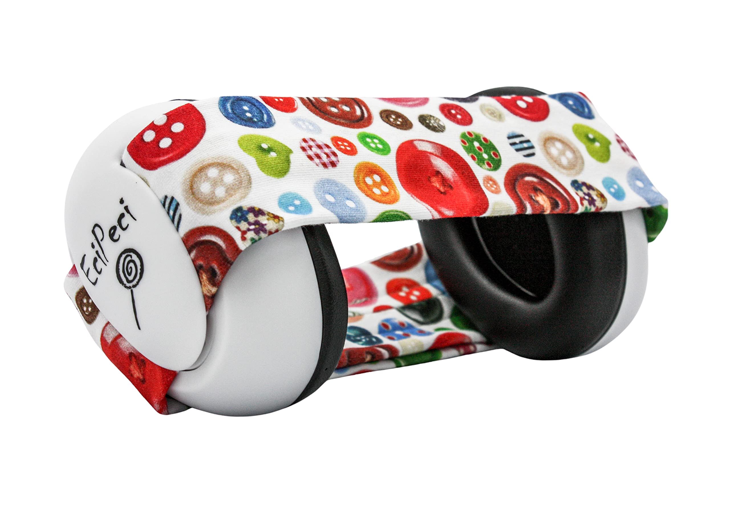 EciPeci Ear Defenders for Children, Noise Cancelling Comfortable Ear Muffs for Babies and Toddlers, with Soft and Lighweight Design, Perfect for Sensitive Baby Heads, Buttons