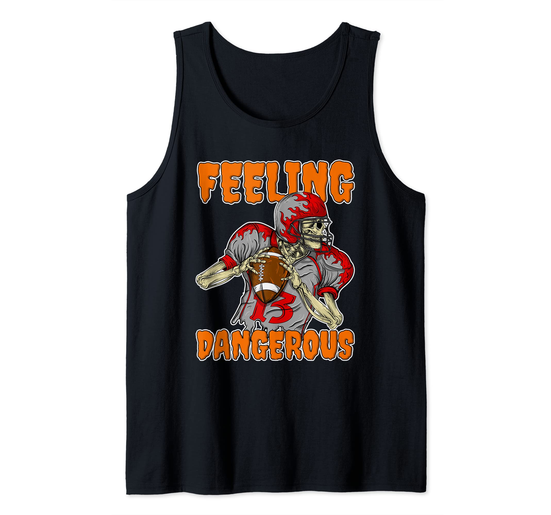 Feelin' Dangerous American Football Lineman Player Tank Top