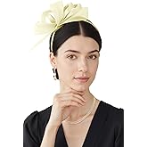 BABEYOND Fascinator Hats for Women - Tea Party Kentucky Ribbon Headband Derby Bridal Wedding Tulle Headpiece with Hair Clip