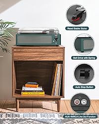 WOCKODER Record Players Turntable for Vinyl with