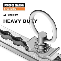 SALUINOKI 24" L-Track Rail Silver 4 Pack, 2ft