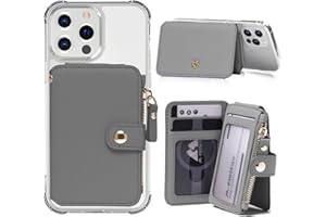 M-Plateau 2021 New Phone Card Holder with Zipper Coin Purse ，Phone Wallet with Cell Phone Lanyard ， for Most of Smart Cell Phones (Pure Black)