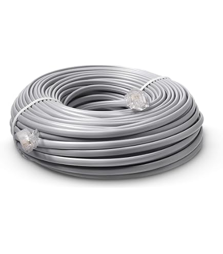 InstallerParts 1000 Ft UL 4-Leiter Kabel Spule, 26 AWG, Schwarz, Für Telefon/Netzwerk