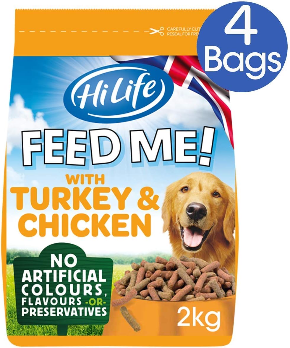 HiLife Feed Me! Dog Food Turkey Chicken and Fresh Vegetables with Bacon
