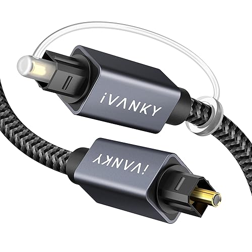 IVANKY Optical Audio Cable 10ft/3M Long Digital Audio Optical