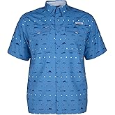 HABIT Men’s Fourche Mountain Short Sleeve River Guide Fishing Shirt - UPF 40+ UV Protection