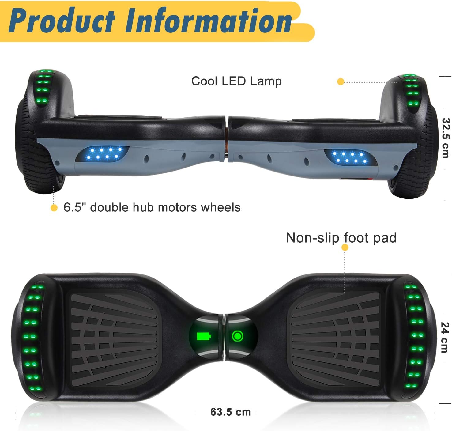 Avec Moteurs Puissants Et Led Light Pour Enfants Et Adolescents Electrique Gyropode Hoverboard Enfant E Scooter Integres Bluetooth Sisgad Hoverboard Balance Boards Exercices De Coordination Et Habilete Centroarco Com