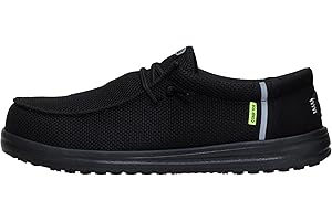HEYDUDE Men's Wally Work CT | Metal-Free Composite Toe | Water-Repellent, Slip-Resistant Work Shoes | All-Day Comfort