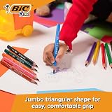 BIC Kids Evolution Triangle Coloured Pencils, 12 Pack, Easy Grip for Toddlers view 5