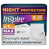 Inspire Adult Diapers Women or Men - MAX Absorbency | Our Most Absorbent and Dry, Incontinence Underwear for Women or Men | Leak Proof Diaper Overnight or Daytime for Heavy