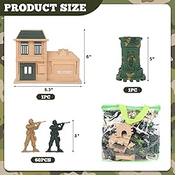 3 otters 210PCS Army Men Military Set, Army Men