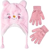 Toddler Winter Hat and Gloves Set for Ages 4-7 or Boys & Girls Winter Hat & Toddler Mittens Ages 2-4