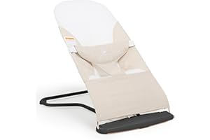 ComfyBumpy Ergonomic Baby Bouncer Seat - Safe, Portable Bouncing Chair with Adjustable Height Positions - Infant Bouncy Seat Perfect for Newborn Babies (Oatmeal)