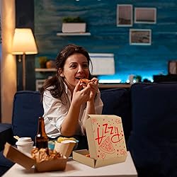15 Pcs Pizza Boxes, 7.3 x 7.3 x 1.6" Kraft