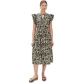 Ulla Johnson Women's Kairi Flutter Sleeve Midi Dress