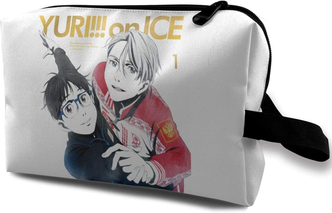 NarcNton Yuri On ICE Cosmetic Case Travel Cosmetic Bag Portable Travel Bag Art Storage Bag