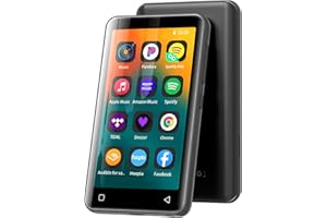 MP3 Player with Bluetooth and WiFi 80GB, innioasis MP3 Player for Kids with spotify, Spotify Kids, Pandora, Amazon Music, 4 inch Full Touch Screen Music Player, Android MP4 Player Grey