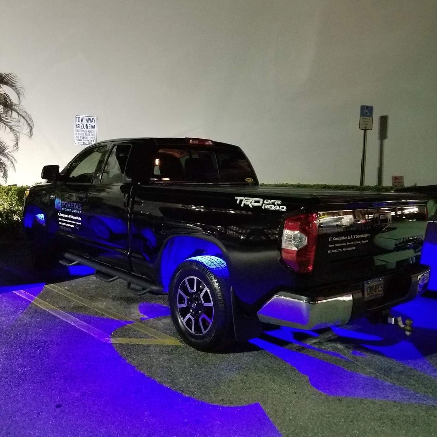 4 Pods LED Rock Lights, Ampper Waterproof LED Neon Underglow Light for Car Truck ATV UTV SUV Offroad Boat Underbody Glow Trail Rig Lamp (Blue): Automotive