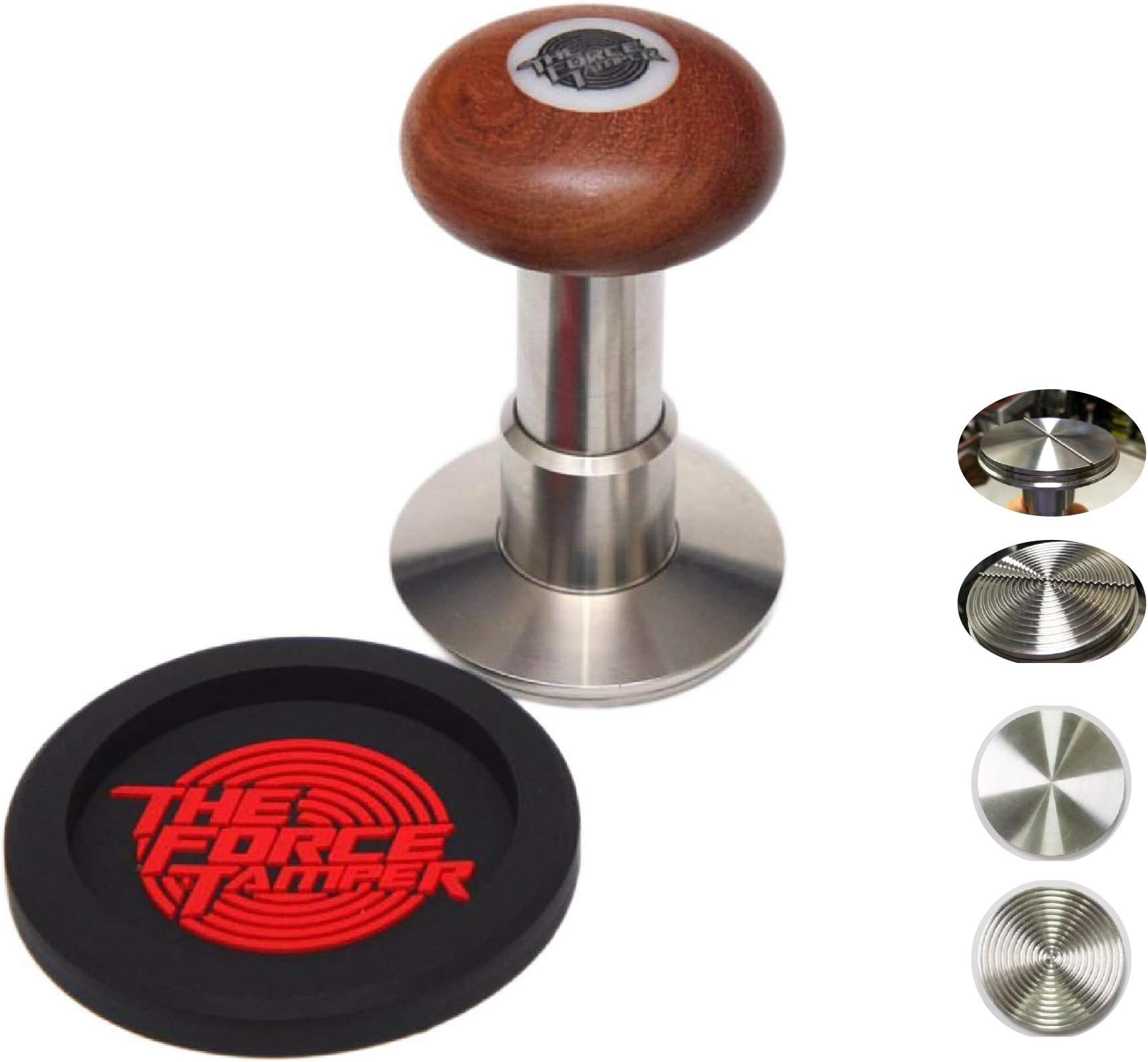 The Force Tamper-Automatic Impact Coffee Tamper Adjustable Const Pressure and Autoleveling Duo-Distribute Set (53.00mm, Mush)