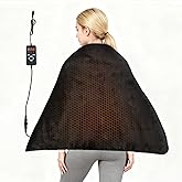 UTK 36" x 24" Extra Large Far Infrared Heating Pad, 5X Deeper Pain Relief for Neck Shoulder Back, Christmas Gifts for Mom Dad Women Men, Hotter to 140℉, 4H Auto Shut Off, Washable, Ultra-Soft