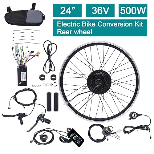 Front Wheel 24 Inch Rear Wheel Electric Bike Kit Voilamart 24