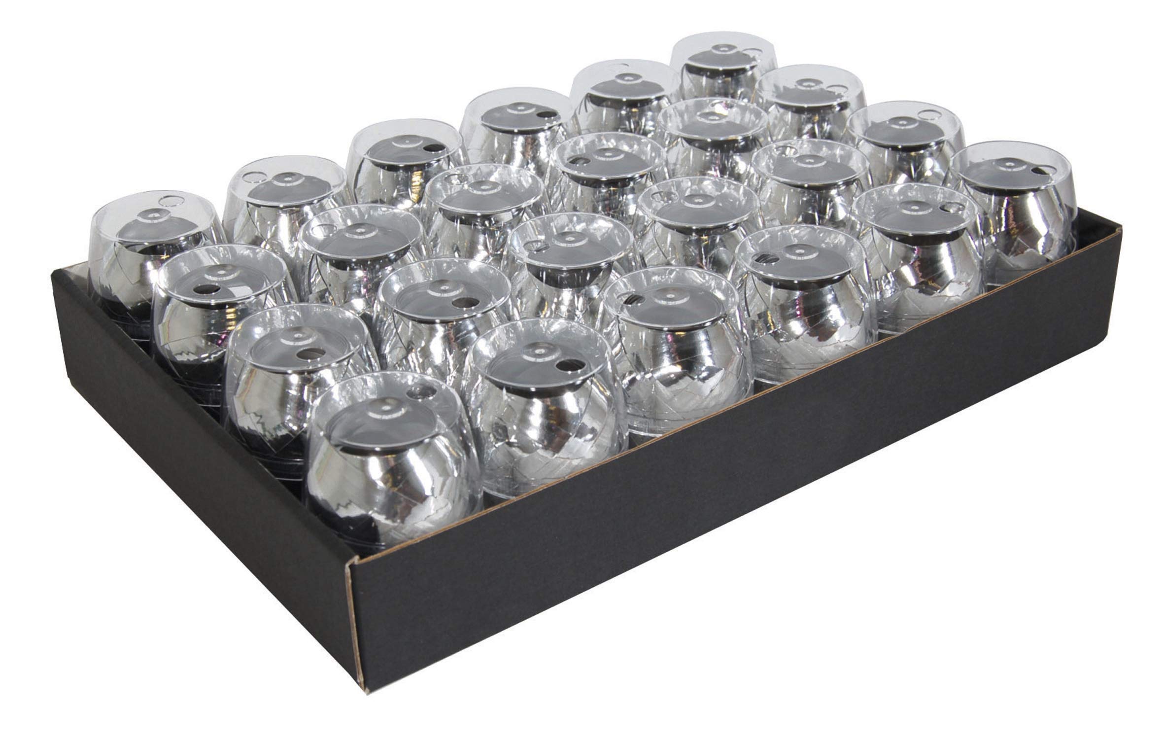 Clairefontaine 612076C - One Tray of 24 Metallic Ribbon Eggs - Gift Wrapping Ribbon - Colour: Silver - Dimensions: 10mx7mm - Accessories for Gift Wrapping