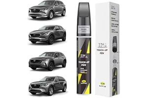 XNA Machine Gray Metallic(46G) for Mazda Touch Up Paint, Car Scratch Remover for Nicks and Chips Repair, 2-In-1 Quick & Easy Fix Car Scratch Repair Kit with Exact Color-Matched