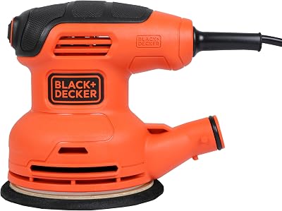 Levigatrice roto orbitale 230W.Sacchetto raccoglipolvere incluso per un'area di lavoro più pulita. BEW210-QS