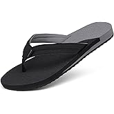 ChayChax Womens Two-Tone Flip Flops with Arch Support Comfort Beach Thong Sandals Indoor Outdoor