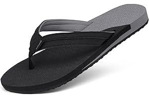 ChayChax Womens Two-Tone Flip Flops with Arch Support Comfort Beach Thong Sandals Indoor Outdoor