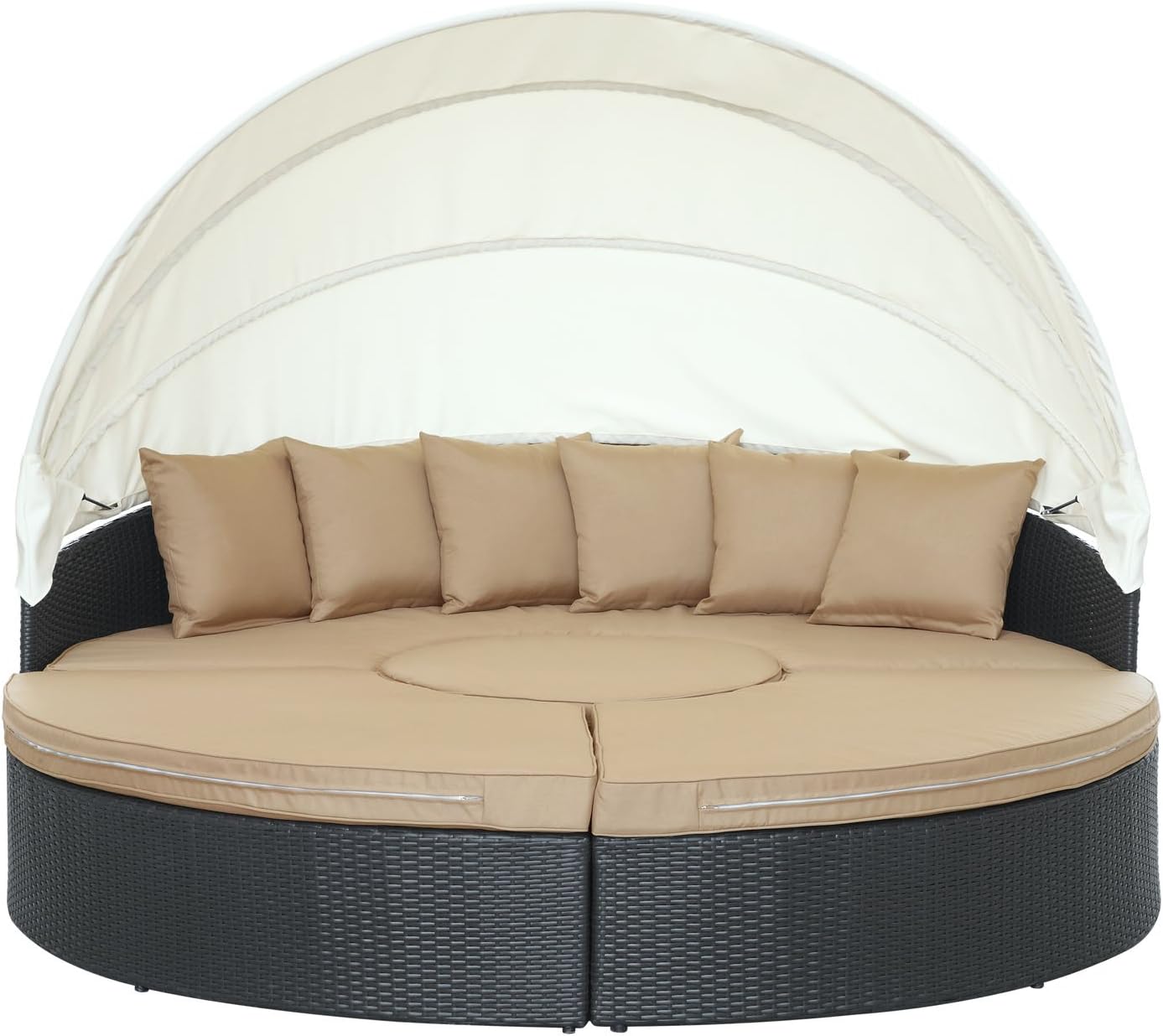 Zuffa Home Furniture Quest Canopy Outdoor Patio Daybed