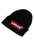 Levi's Men's Oversized Batwing Beanie, Black, One