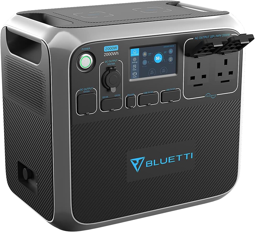 BLUETTI Portable Power Station AC200P 2000Wh Solar Generator with
