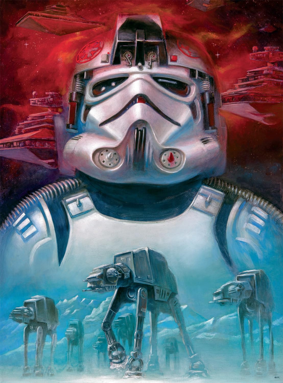 Photo 1 of Buffalo Games - Star Wars - Fine Art - at-at Pilot - 1000 Piece Jigsaw Puzzle for Adults - Challenging Puzzle Perfect for Game Nights - Finished Size is 26.75 x 19.75