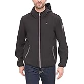 Tommy Hilfiger Men's Lightweight Water Resistant Breathable Hooded Performance Softshell Jacket