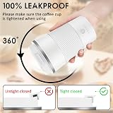 CS COSDDI Travel Mug Insulated Stainless Steel 380 ml White-A Leakproof Lid view 3