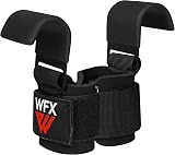 WFX Weight Lifting Hooks Non-Slip Rubber Grips 8mm Neoprene Padding 600 lbs view 3