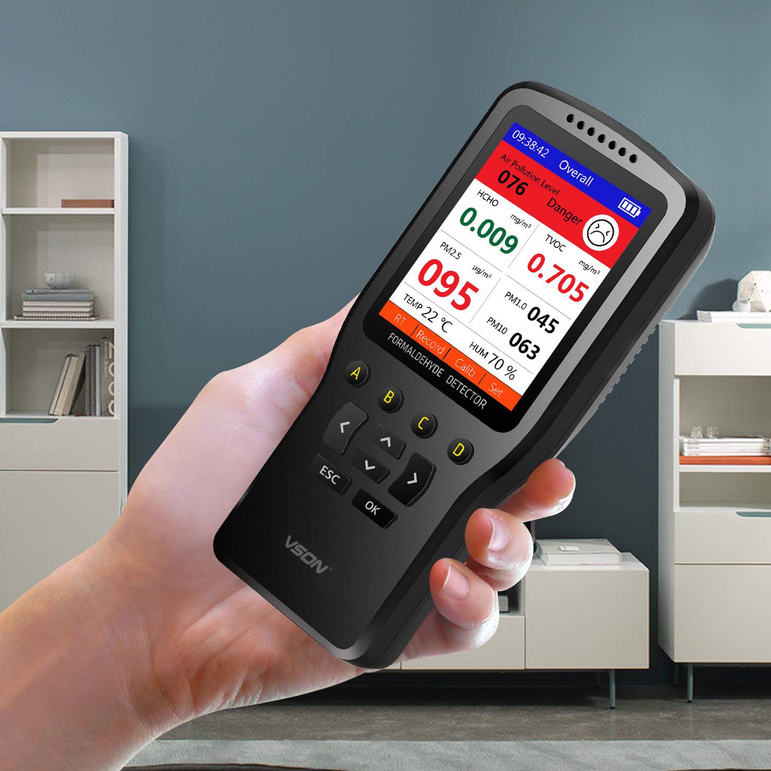 Amazon.com: VSON - Medidor de calidad de aire para ...