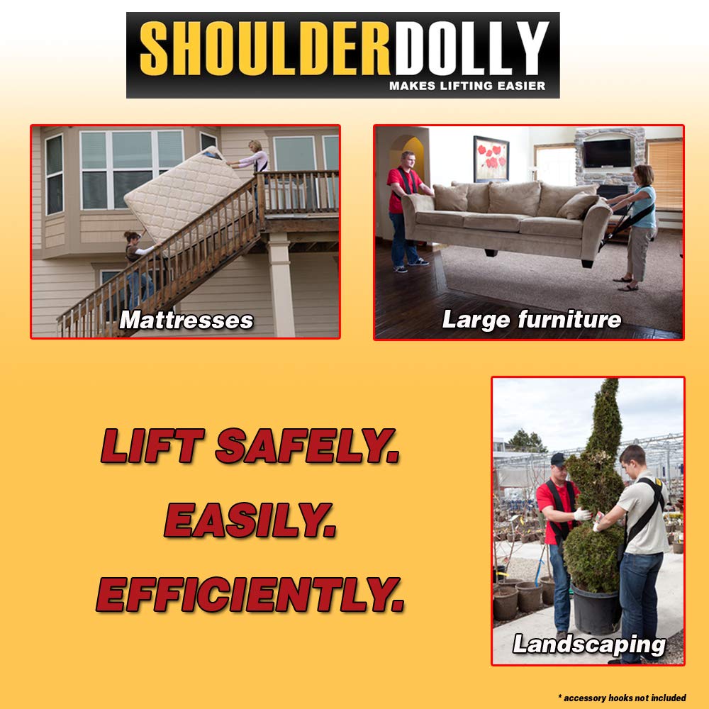 Shoulder Dolly Moving Straps Lifting Strap for 2 Movers Move, Lift, Carry, And Secure