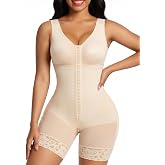 SHAPERX Women's Fajas Colombianas Tummy Control Shapewear Postpartum Full Body Shaper Butt Lifter Bodysuit