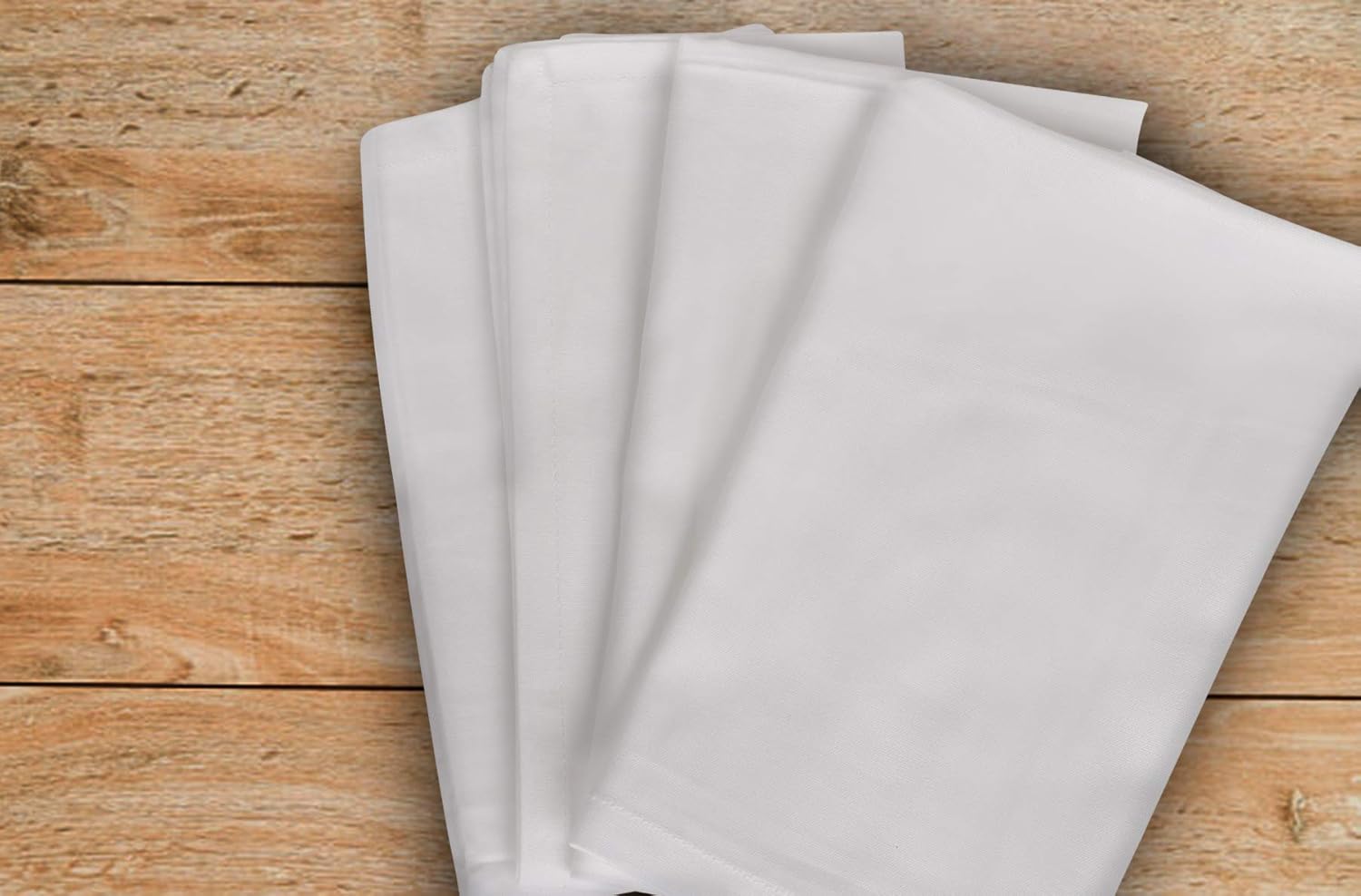 Urban Villa White 18 By 18 Inches Casement Weave Ultra Soft Premium Quality Dinner Napkins 100% Cotton Set of 12 White Cloth Napkins with Mitered Corners, Durable Hotel Quality, Pre-washed.: Kitchen & Dining