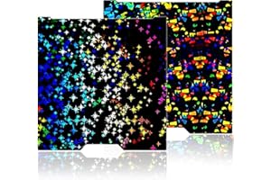 WEFUIT JUUPINE 355x346 H2D/H2S Build Plate Smooth Flake+Star PEY Pattern for Bambu Lab H2D/H2S 3D Printer, Double Sided Textured Spring Steel Sheet Flexible Plate for Bambus H2D Combo