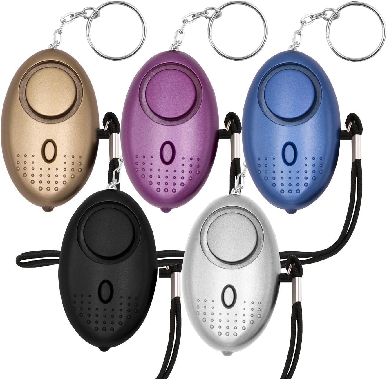 SODIAL Safe Sound Personal Alarm, 5 Pack 140DB Personal Security Alarm