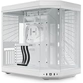 Hyte Y70 Modern Aesthetic Gaming PC Case - Panoramic Glass | High-Airflow Design | Cable Management | Dual Chamber ATX Mid-Tower Chassis | 10 Fan Capacity | Luxury PCIe 4.0 Riser Cable - Snow White