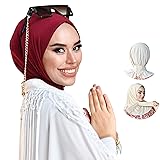 para life Burgundy Snap Hijabs for