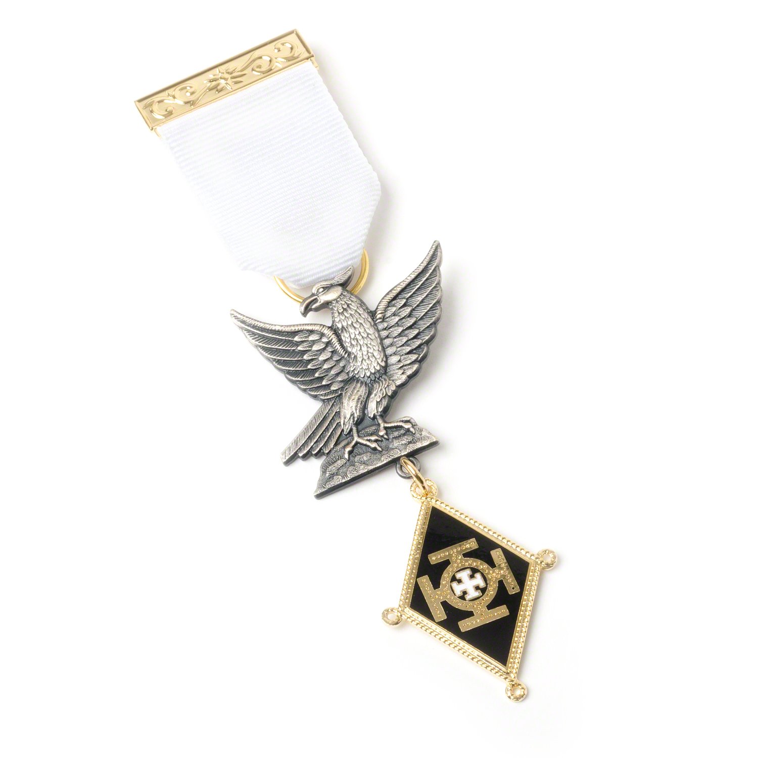 THE MASONIC COLLECTION - Red Cross of Constantine - KHS Companions Breast Jewel - Fine Finishing - With StickPin Fitting - Freemason Gift for Men