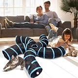 Bemodst S-Type Cat Tunnel 2/3/4/5-Way Collapsible Small Animal Maze view 6